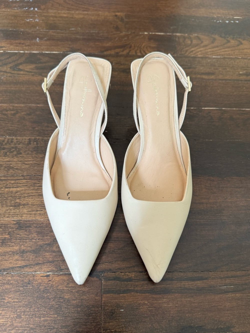 Guilhermina neutral slingback kitten heel - Picture 4 of 6